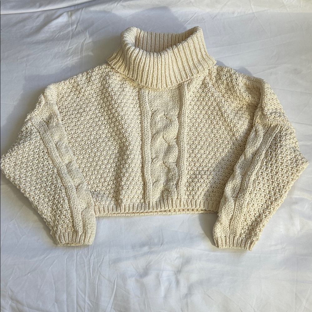 Cropped Knit Sweater from Forever 21